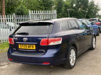USED 2009 09 TOYOTA AVENSIS 2.2 T4 D-CAT 5d 148 BHP THIS CAR COMES WITH 6 MONTHS WARRANTY, BREAKDOWN COVER AND RECOVERY. ++  FRONT AND REAR PARKING SENSORS +  REVERSE CAMERA +    FULLY ELECTRIC SEATS +  LUMBAR SUPPORT +  MEMORY SEATS +  FRONT HEATED SEATS +  FULL LEATHER SEATS +  VOICE ACTIVATION +  BLUETOOTH CONNECTION +  AUX OCNNECTION +  SAT NAVIGATION +  CRUISE CONTROL +  TRACTION CONTROL +  AUTO SIDE MIRRORS +  DUAL ZONE CLIMATE CONTROL +  TRACTION CONTROL +  BENDING HEADLIOGHTS +  AUTO HEADLIGHTS +  17 INCH ALLOY WHEELS