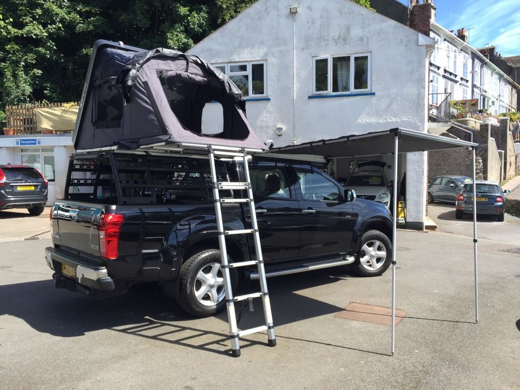 USED 2013 13 ISUZU D-MAX 2.5 TD UTAH DCB 164 BHP i KAMPER MINI, AWNING AND BIKE RACK