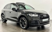 USED 2020 69 AUDI Q5 2.0 TDI QUATTRO S LINE BLACK EDITION 5d 188 BHP Panoramic Glass Slide Roof Myhos Black Metallic, Panoramic Glass Roof