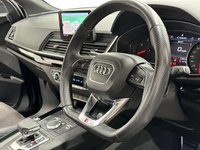 USED 2020 69 AUDI Q5 2.0 TDI QUATTRO S LINE BLACK EDITION 5d 188 BHP Panoramic Glass Slide Roof Myhos Black Metallic, Panoramic Glass Roof