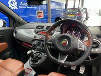 USED 2015 15 ABARTH 500 1.4 T-Jet Hatchback 3dr Petrol Manual Euro 5 (135 bhp) Bluetooth, Privacy Glass, Natural Leather