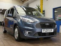 USED 2021 21 FORD GRAND TOURNEO CONNECT 1.5 TITANIUM TDCI 5d 120 BHP 7 SEAT PANORAMIC SUNROOF CRUISE CONTROL PARKING SENSORS 1 OWNER SERVICE HISTORY GENUINE LOW MILEAGE