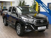 USED 2019 69 TOYOTA HI-LUX 2.4 INVINCIBLE X 4WD D-4D DCB 147 BHP 5 SEATS SAT NAV LEATHER HEATED SEATS REAR VIEW CAMERA CRUISE CONTROL PARKING SENSORS SPORT DECK LOAD LINER TOW BAR 1 OWNER SERVICE HISTORY