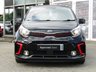 USED 2018 67 KIA PICANTO 1.2 GT-LINE S 5d 82 BHP Finished in MIDNIGHT BLACK MET with HEATED BLACK LEATHER Trim. This is an excellent high spec, Top of the Range small car for the money. High quality and neatly designed interior. Great to drive and cheap to run. Also offers plenty of space for passengers with 5 doors. Features include Electric Sunroof, Heated Leather Trim and Steering Wheel, Sat Nav, Rear View Camera, Alloys, B/Tooth, Power folding mirrors and more. Birchwood Kia Dealer serviced at 24101 miles, 31189 miles, and at 38699 miles.