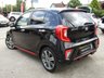 USED 2018 67 KIA PICANTO 1.2 GT-LINE S 5d 82 BHP Finished in MIDNIGHT BLACK MET with HEATED BLACK LEATHER Trim. This is an excellent high spec, Top of the Range small car for the money. High quality and neatly designed interior. Great to drive and cheap to run. Also offers plenty of space for passengers with 5 doors. Features include Electric Sunroof, Heated Leather Trim and Steering Wheel, Sat Nav, Rear View Camera, Alloys, B/Tooth, Power folding mirrors and more. Birchwood Kia Dealer serviced at 24101 miles, 31189 miles, and at 38699 miles.