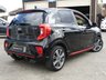 USED 2018 67 KIA PICANTO 1.2 GT-LINE S 5d 82 BHP Finished in MIDNIGHT BLACK MET with HEATED BLACK LEATHER Trim. This is an excellent high spec, Top of the Range small car for the money. High quality and neatly designed interior. Great to drive and cheap to run. Also offers plenty of space for passengers with 5 doors. Features include Electric Sunroof, Heated Leather Trim and Steering Wheel, Sat Nav, Rear View Camera, Alloys, B/Tooth, Power folding mirrors and more. Birchwood Kia Dealer serviced at 24101 miles, 31189 miles, and at 38699 miles.