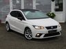 USED 2017 67 SEAT IBIZA 1.0 TSI FR 5d 114 BHP Finished in CANDY WHITE with LEATHER/ALCANTARA trim. This great looking hatch has sharp handling, well built and comfortable interior. SEAT has a strong track record when it comes to building quality hatchbacks and this is one of the best around. Features include, Pan Roof, Sat Nav, Leather/Alcantara trim, DAB, B/Tooth, Park sensors, Tinted Rear windows, 17" Alloys and more. Serviced at 10007 miles, 20962 miles, 32196 miles, 46537 miles, 61053 miles, 67808 miles, 72708 miles and at 76251 milles