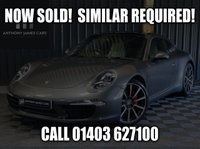 USED 2013 13 PORSCHE 911 3.8 CARRERA S PDK 2d 400 BHP STUNNING CONDITION AND SPEC - ACTIVE SPORTS EXHAUST, SLIDING PANORAMIC ROOF, BOSE, ACTIVE SUSPENSION (PASM) DYNAMIC XENON LIGHTS (PDLS), MEMORY SEATS, FULL HISTORY!!!
