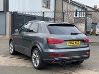USED 2013 62 AUDI Q3 2.0 TDI QUATTRO S LINE 5d 138 BHP FRONT AND REAR PARKING AID +  AUDI SERVICE RECORD +  LED DAY TIME RUNNING LIGHTS +  DUAL ZONE CLIMATE CONTROL +  TRACTION CONTROL +  BLUETOOTH CONNECTION +  TRIP COMPUTER +  SPEED WARNING +  GEAR RECOMMENDATION +  AUTO HEADLIGHTS +  BENDING HEADLIGHTS +  CLUSTER BRIGHTNESS SETTING +  REAR WIPERS +   REAR HEATED WINDOW +  AUTO START/STOP +  CD PLAYER +  2 FRONT CUPHOLDERS +  AUTO SIDE MIRRORS +  POWER WINDOWS +  HEATED SIDE MIRRORS +  17 INCH ALLOYS