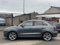 USED 2013 62 AUDI Q3 2.0 TDI QUATTRO S LINE 5d 138 BHP FRONT AND REAR PARKING AID +  AUDI SERVICE RECORD +  LED DAY TIME RUNNING LIGHTS +  DUAL ZONE CLIMATE CONTROL +  TRACTION CONTROL +  BLUETOOTH CONNECTION +  TRIP COMPUTER +  SPEED WARNING +  GEAR RECOMMENDATION +  AUTO HEADLIGHTS +  BENDING HEADLIGHTS +  CLUSTER BRIGHTNESS SETTING +  REAR WIPERS +   REAR HEATED WINDOW +  AUTO START/STOP +  CD PLAYER +  2 FRONT CUPHOLDERS +  AUTO SIDE MIRRORS +  POWER WINDOWS +  HEATED SIDE MIRRORS +  17 INCH ALLOYS