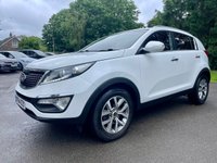 USED 2014 64 KIA SPORTAGE 1.6 WHITE EDITION ISG 5d 133 BHP ULEZ Complaint 1 Owner With Full Service History And Lots Of Specification !!
