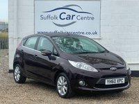 USED 2010 60 FORD FIESTA 1.2 ZETEC 5d 81 BHP www.suffolkcarcentre.co.uk - Located at Lowestoft