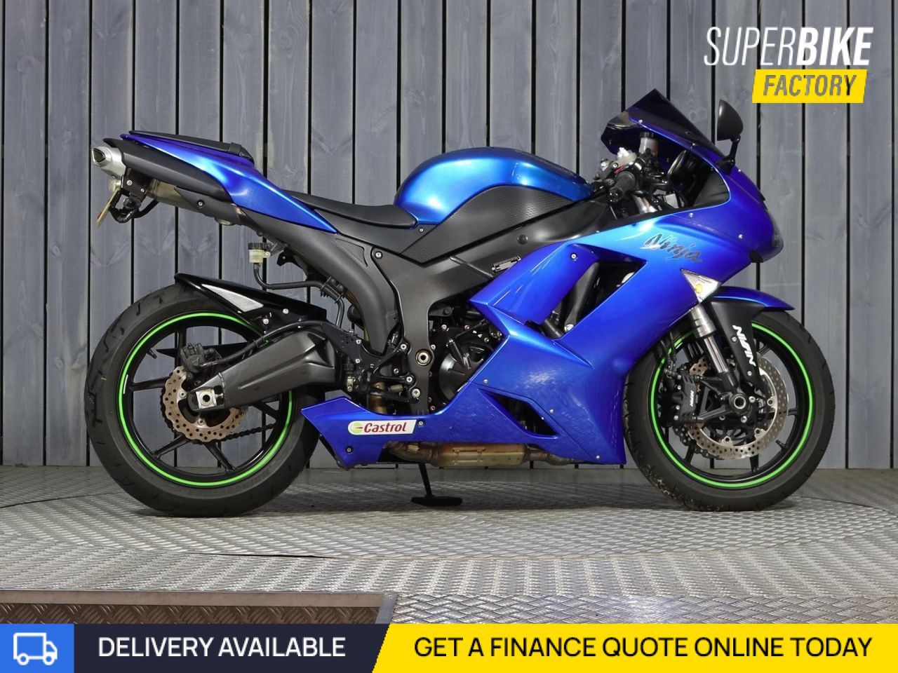 2009 KAWASAKI ZX-6R BLUE with 7223 miles - Used Motorbikes