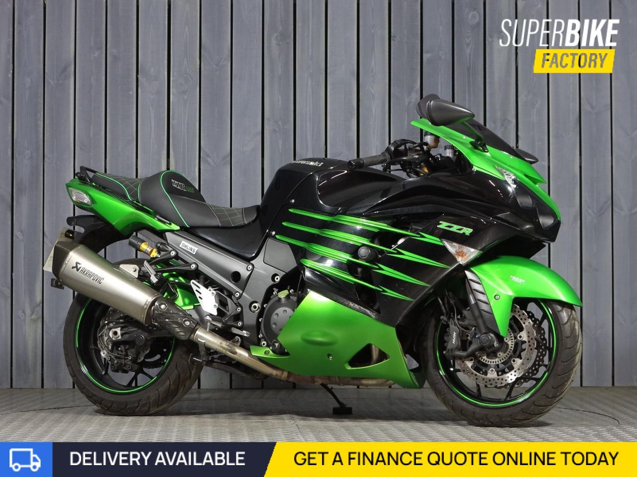 2014 KAWASAKI ZZR1400 GREEN with 15915 miles - Used