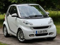 USED 2011 11 SMART FORTWO CABRIO 1.0 PASSION MHD 2d 71 BHP 