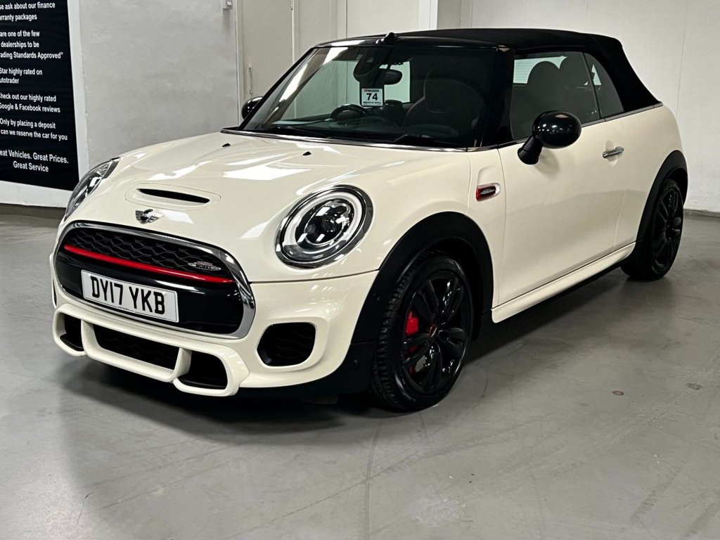 USED 2017 17 MINI CONVERTIBLE 2.0 JOHN COOPER WORKS 2d 228 BHP &pound;10,115 FACTORY FIT UPGRADES !