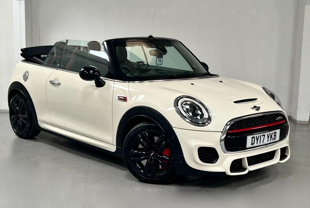 USED 2017 17 MINI CONVERTIBLE 2.0 JOHN COOPER WORKS 2d 228 BHP &pound;10,115 FACTORY FIT UPGRADES !