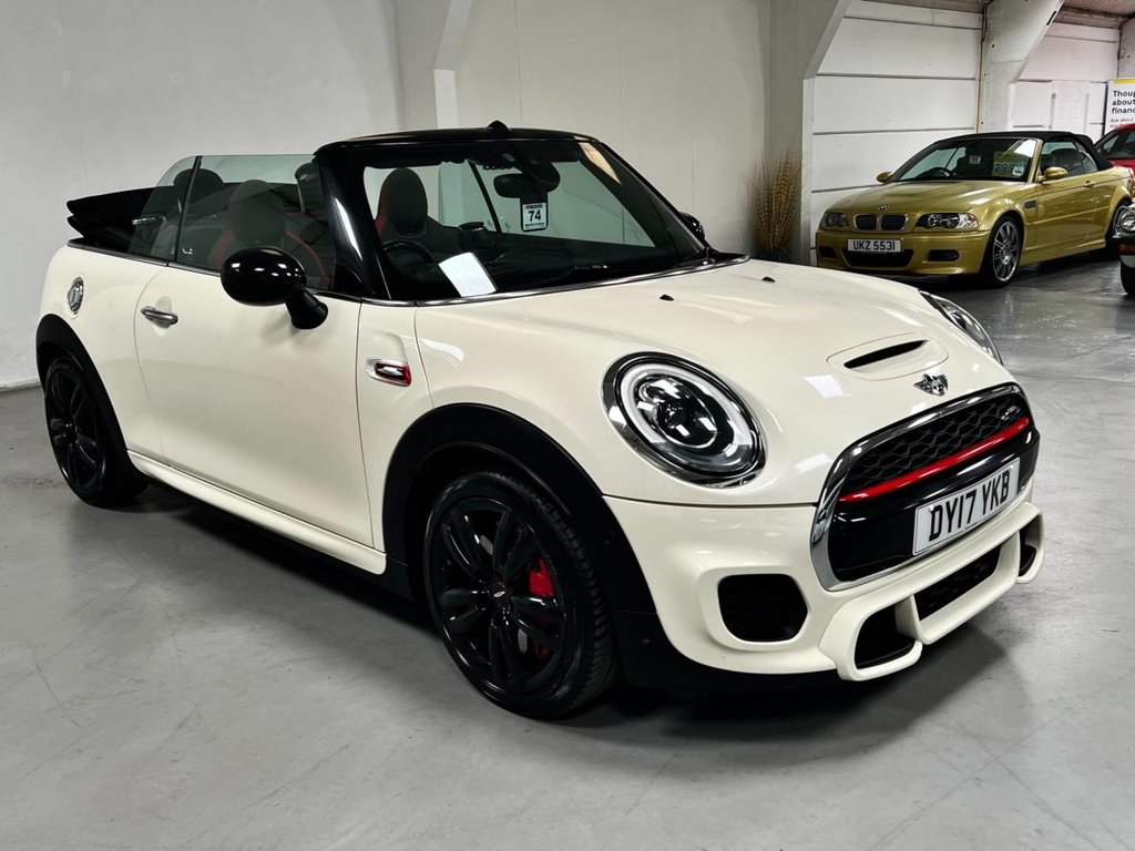 USED 2017 17 MINI CONVERTIBLE 2.0 JOHN COOPER WORKS 2d 228 BHP &pound;10,115 FACTORY FIT UPGRADES !