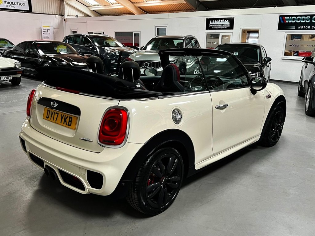 USED 2017 17 MINI CONVERTIBLE 2.0 JOHN COOPER WORKS 2d 228 BHP &pound;10,115 FACTORY FIT UPGRADES !