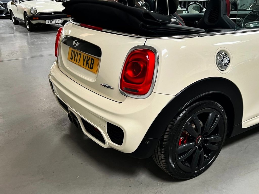 USED 2017 17 MINI CONVERTIBLE 2.0 JOHN COOPER WORKS 2d 228 BHP &pound;10,115 FACTORY FIT UPGRADES !