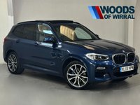 USED 2018 68 BMW X3 3.0 XDRIVE30D M SPORT 5d 261 BHP PAN ROOF+SPORT PLUS PACK+H/KAR