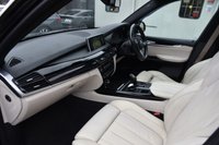 USED 2015 BMW X5 3.0 XDRIVE40D M SPORT 5d 309 BHP Full Service History | Individual Ruby Black | Electric Panoramic Sunroof | 360 Camera (Surround View) | Virtual Cokcpit | White Leather Seals | 7 Seater