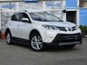 USED 2013 13 TOYOTA RAV4 2.2 D-4D ICON 5d 150 BHP Finished in WHITE PEARL METALLIC with Black trim. This Rav4 is a roomy family car with a spacious and well laid out interior. It also has plenty of high spec and with its adjustable rear seats makes it very versitile. Features include DAB Radio, B/Tooth, Power rear Boot, Rear View Camera,18" Alloys, Front and rear parking sensors and much more. Serviced at 18197 miles, 30007 miles, 37299 miles, 53691 miles and on arrival at 57702 miles.