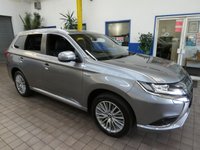 USED 2021 21 MITSUBISHI OUTLANDER 2.4 PHEV DYNAMIC 5d 222 BHP 4WD APP SAT NAV LEATHER HEATED SEATS REAR VIEW CAMERA 1 OWNER SERVICE HISTORY MITSUBISHI WARRANTY TILL MAY 2026