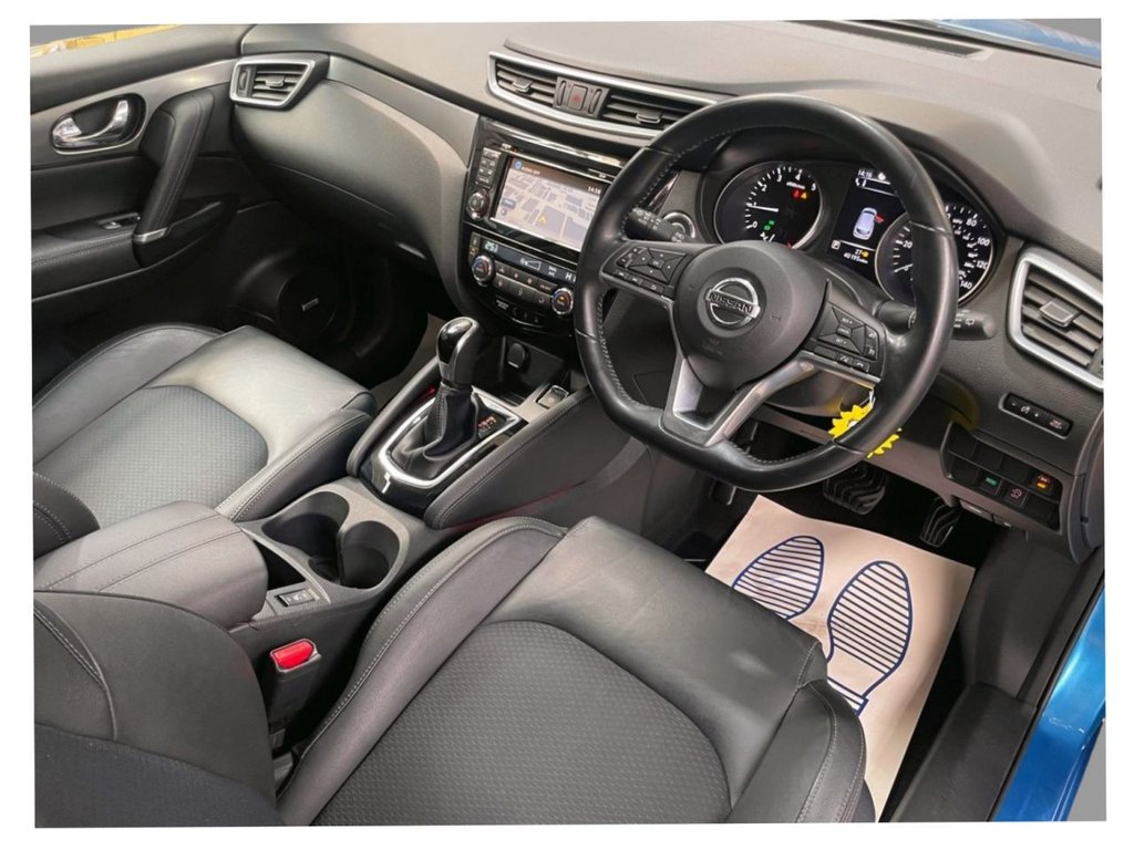 USED 2017 67 NISSAN QASHQAI 1.2 TEKNA DIG-T XTRONIC 5d 113 BHP SAT NAV+360 CAMERAS+PART LEATHER