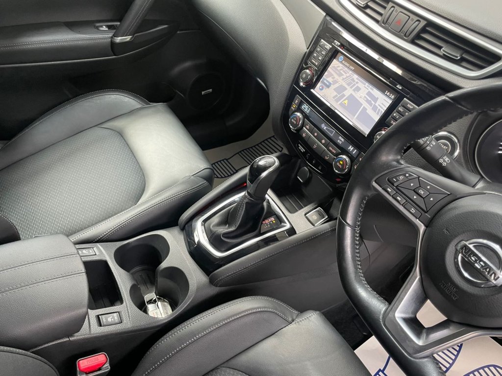 USED 2017 67 NISSAN QASHQAI 1.2 TEKNA DIG-T XTRONIC 5d 113 BHP SAT NAV+360 CAMERAS+PART LEATHER