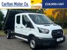 USED 2021 21 FORD TRANSIT 2.0 350 LEADER D/Cab Tipper 7 Seats EcoBlue Low Mileage 7 Seater Double Cab Tipper Lowest mileage around !!