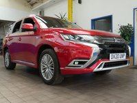 USED 2020 20 MITSUBISHI OUTLANDER 2.4 PHEV EXCEED SAFETY 5d 222 BHP SAT NAV LEATHER HEATED SEATS REAR VIEW CAMERA PARKING SENSORS 1 OWNER SERVICE HISTORY MITSUBISHI WARRANTY TILL JUNE 2025