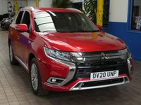 USED 2020 20 MITSUBISHI OUTLANDER 2.4 PHEV EXCEED SAFETY 5d 222 BHP SAT NAV LEATHER HEATED SEATS REAR VIEW CAMERA PARKING SENSORS 1 OWNER SERVICE HISTORY MITSUBISHI WARRANTY TILL JUNE 2025