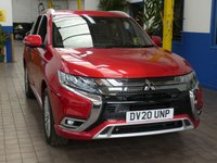 USED 2020 20 MITSUBISHI OUTLANDER 2.4 PHEV EXCEED SAFETY 5d 222 BHP SAT NAV LEATHER HEATED SEATS REAR VIEW CAMERA PARKING SENSORS 1 OWNER SERVICE HISTORY MITSUBISHI WARRANTY TILL JUNE 2025