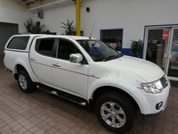 USED 2013 13 MITSUBISHI L200 2.5 DI-D 4X4 BARBARIAN LB DCB 175 BHP SAT NAV LEATHER RADIO CD REAR VIEW CAMERA TRUCKMAN TOP LOAD LINER TOW BAR 2 OWNERS FROM NEW SERVICE HISTORY