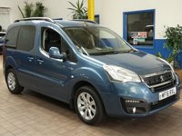 USED 2016 16 PEUGEOT PARTNER 1.6 BLUE HDI S/S TEPEE ALLURE 5d 120 BHP EXCELLENT EXAMPLE &pound;35 ROAD TAX LOW MILEAGE 2 OWNERS 10 SERVICES TO 43K MILES AIR CON DAB RADIO APPLE CARPLAY MIRRORLINK REAR VIEW CAMERA FRONT AND REAR PARKING SENSORS