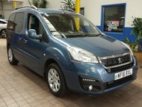 USED 2016 16 PEUGEOT PARTNER 1.6 BLUE HDI S/S TEPEE ALLURE 5d 120 BHP EXCELLENT EXAMPLE &pound;35 ROAD TAX LOW MILEAGE 2 OWNERS 10 SERVICES TO 43K MILES AIR CON DAB RADIO APPLE CARPLAY MIRRORLINK REAR VIEW CAMERA FRONT AND REAR PARKING SENSORS