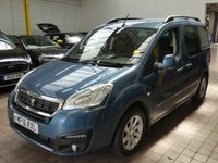USED 2016 16 PEUGEOT PARTNER 1.6 BLUE HDI S/S TEPEE ALLURE 5d 120 BHP EXCELLENT EXAMPLE &pound;35 ROAD TAX LOW MILEAGE 2 OWNERS 10 SERVICES TO 43K MILES AIR CON DAB RADIO APPLE CARPLAY MIRRORLINK REAR VIEW CAMERA FRONT AND REAR PARKING SENSORS
