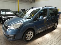 USED 2016 16 PEUGEOT PARTNER 1.6 BLUE HDI S/S TEPEE ALLURE 5d 120 BHP EXCELLENT EXAMPLE &pound;35 ROAD TAX LOW MILEAGE 2 OWNERS 10 SERVICES TO 43K MILES AIR CON DAB RADIO APPLE CARPLAY MIRRORLINK REAR VIEW CAMERA FRONT AND REAR PARKING SENSORS