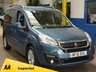 USED 2016 16 PEUGEOT PARTNER 1.6 BLUE HDI S/S TEPEE ALLURE 5d 120 BHP EXCELLENT EXAMPLE &pound;35 ROAD TAX LOW MILEAGE 2 OWNERS 10 SERVICES TO 43K MILES AIR CON DAB RADIO APPLE CARPLAY MIRRORLINK REAR VIEW CAMERA FRONT AND REAR PARKING SENSORS