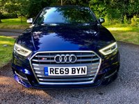 USED 2019 69 AUDI A3 2.0 S3 SPORTBACK TFSI QUATTRO 5d AUTO 296 BHP 1 PRIVATE OWNER WITH FULL AUDI GUILDFORD SERVICE HISTORY,\\FULL LEATHER WITH HEATED FRONT SEATS///SAT-NAV//BLUETOOTH\\CRUISE-CONTROL\\APPLE-PLAY  296 BHP 1 PRIVATE OWNER WITH FULL AUDI GUILDFORD SERVICE HISTORY,\\FULL LEATHER WITH HEATED FRONT SEATS///SAT-NAV//BLUETOOTH\\CRUISE-CONTROL\\\APPLE-PLAY