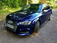USED 2019 69 AUDI A3 2.0 S3 SPORTBACK TFSI QUATTRO 5d AUTO 296 BHP 1 PRIVATE OWNER WITH FULL AUDI GUILDFORD SERVICE HISTORY,\\FULL LEATHER WITH HEATED FRONT SEATS///SAT-NAV//BLUETOOTH\\CRUISE-CONTROL\\APPLE-PLAY  296 BHP 1 PRIVATE OWNER WITH FULL AUDI GUILDFORD SERVICE HISTORY,\\FULL LEATHER WITH HEATED FRONT SEATS///SAT-NAV//BLUETOOTH\\CRUISE-CONTROL\\\APPLE-PLAY