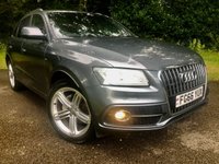 USED 2016 66 AUDI Q5 2.0 TDI QUATTRO S LINE PLUS 5d AUTO 187 BHP FULL LEATHER//SATNAV//BLUETOOTH//DAB//FRONT AND REAR PARK SENSORS\\FULL AUDI MAIN DEALER/ SPECALIST SERVICE HISTORY//POWER-BOOT//NEW MOT 187 BHP FULL LEATHER//SATNAV//BLUETOOTH//DAB//FRONT AND REAR PARK SENSORS\\FULL AUDI MAIN DEALER/ SPECALIST SERVICE HISTORY// NEW CAMBELT/WATER-PUMP A 67,600 MILES///POWER-BOOT