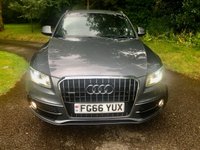 USED 2016 66 AUDI Q5 2.0 TDI QUATTRO S LINE PLUS 5d AUTO 187 BHP FULL LEATHER//SATNAV//BLUETOOTH//DAB//FRONT AND REAR PARK SENSORS\\FULL AUDI MAIN DEALER/ SPECALIST SERVICE HISTORY//POWER-BOOT//NEW MOT 187 BHP FULL LEATHER//SATNAV//BLUETOOTH//DAB//FRONT AND REAR PARK SENSORS\\FULL AUDI MAIN DEALER/ SPECALIST SERVICE HISTORY// NEW CAMBELT/WATER-PUMP A 67,600 MILES///POWER-BOOT
