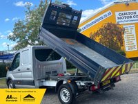 USED 2019 19 FORD TRANSIT 2.0 350 L3 D/CAB TIPPER [ TOOL STORE ] EURO-6 SRW LOW MILEAGE / LIGHT  USE