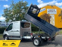 USED 2019 19 FORD TRANSIT 2.0 350 L3 D/CAB TIPPER [ TOOL STORE ] EURO-6 SRW LOW MILEAGE / LIGHT  USE