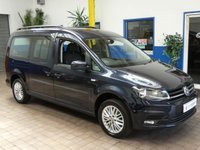 USED 2021 21 VOLKSWAGEN CADDY MAXI 2.0 C20 LIFE TDI 5d 101 BHP WAV WHEEL CHAIR ACCESS VEHICLE 5 SEATS AIR CON BLUETOOTH PARKING SENSORS 1 OWNER SERVICE HISTORY WARRANTY IDEAL FOR A CAMPER CONVERSION 7 SEAT OPTION AVAILABLE