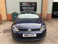 USED 2016 16 VOLKSWAGEN GOLF 1.6 MATCH EDITION TDI BMT 3d 109 BHP *FSH *ZERO DEPO FINANCE *1  OWNER