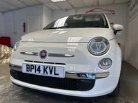 USED 2014 14 FIAT 500 1.2 LOUNGE 3d 69 BHP LOW RATE FINANCE AVAILABLE + RAC PLATINUM WARRANTY INCLUDED