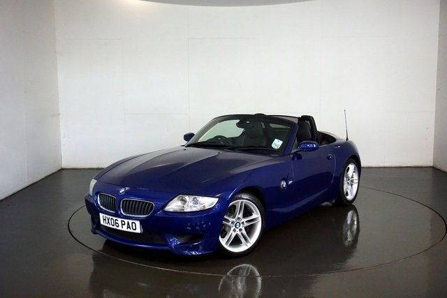 2006 06 BMW Z4 3.2  M ROADSTER 2d 338 BHP-2 OWNERS FROM NEW-SPECIAL CAR FINISHED IN INTERLAGOS BLUE METALLIC WITH HEATED BLACK LEATHER UPHOLSTERY-ONE OF THE LAST WITH THE S54 ENGINE